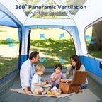 ABORON SUV Tent, 4/6 Person Waterproof SUV Camping Tent, Easy Setup Car Tent with Rainfly & Awning for Family Outdoor Adventures