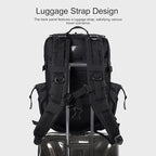 LHI Military Tactical Backpack for Men and Women 45L Army 3 Days Assault Pack Bag Large Rucksack with Shoe Compartment