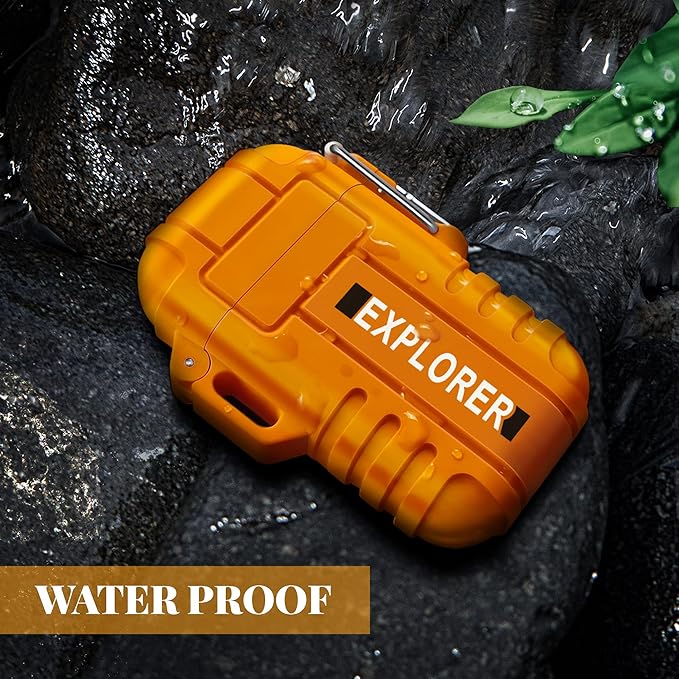 Torch Lighter, Double Jet Flame, Waterproof, Windproof, Refillable Butane Gas Lighters for Survival, Camping, Hiking, Grill