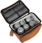 Carhartt Camping Cooler, Worksite Lunchbox, Soft Shell Lunch Bag for Construction Sites, Work and Everyday Use, Brown