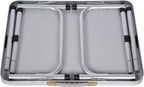 Aluminum Portable Folding Camp Table With Carry Handle - By Trademark Innovations, White