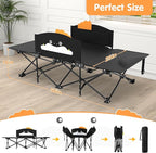 Suteck Kids Camping Cot, Comfortable Toddler Cot Bed Easy to Store and Use, Portable Sleeping Cot with Guardrail, Lightweight Bed for Outdoor Indoor Home