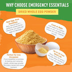 Emergency Essentials, Dried Whole Egg Powder, Emergency Food Supply, High-Protein Survival Food, 33-oz. Large Can, 10-Year Shelf Life