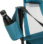 agnixnaf2pcs Hammock Camping Chair with Blue, Folding Portable Rocking Chair, Morden, Lightweight Aluminum Alloy Adjustable Back Swinging Chair with Pillow Cup Holder, for Outdoor Travel