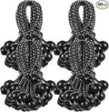 100 Pcs 6 Inch Ball Bungee Cords Tarp Tie Downs Bungee Cords with Balls Heavy Duty Outdoor Tarp Straps for Canopy Shelter Camping Cargo Tent Poles UV Resistant (Black White)