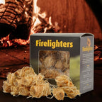 Stanbroil 32 pcs Fire Starters, Natural Charcoal Fire Starters Super Fast Lighting Perfect for Barbecue Grills, Smokers, Wood Stove, Campfires and Outdoor Fireplaces