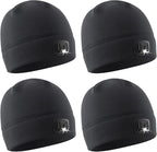 POWERCAP LED Hat Light 150 Lumens Rechargeable Fleece Beanie with Bright Built-in Headlamp Waterproof LED Warm One Size Cap