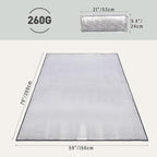 REDCAMP 79"x59" Camping Mat Foam Foil Blanket, Waterproof Aluminum Foil Mat Sleeping Tent Pad for Outdoor Picnic,Camping,Beaches