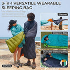 ATEPA Down Sleeping Bag for Adults, 650FP Recycled 30°F 35°F 40°F 45°F 3 Season Wearable Ultralight Packable Compact Sleeping Bags with Compression Sack for Backpacking Camping Hiking
