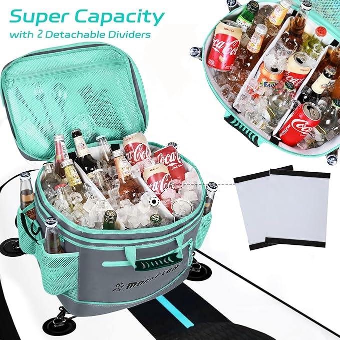 Waterproof PVC Material Paddleboard Cooler Deck Bag,40 cans Sup Deck Cooler Bag,Cooler Bag for Paddleboard,Lunch Box Cooler Insulated Bag,Camping Cooler Bag,Kayak Cooler Bag