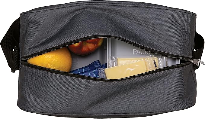 PackIt Freezable Zuma Can Cooler, Built with EcoFreeze Technology, Collapsible, Reusable, Zip Closure with Adjustable Shoulder Strap, Fits 15, 12 Oz Cans