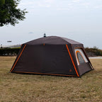 KTT Large Tent 6-8-10 Person,Family Cabin Tents,2 Rooms,2 Doors and 4 Windows with Mesh,Straight Wall,Waterproof,Double Layer,Big Tents for Outdoor,Picnic,Camping,Family Gathering