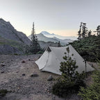 3FULGEAR Lanshan 2 Tent 2 Person Ultralight Camping Tent, 3/4 Season Professional 15D Silnylon Rodless Tent for Camping, Climbing, Hiking