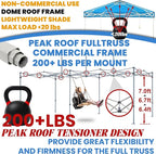 Tradesparker 10x10 Pop Up Canopy Tent,Commercial Movable Canopy with ApexCore LED&Rugged Casters-Instant Easy Setup Shelter Canopies with Weight Bags&Stakes for Outdoor Events Markets Vendors,Black