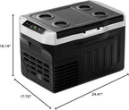 EUHOMY 12 Volt Refrigerator, 22QT(21L) 12V Cooler, Compressor Electric Cooler -4℉~68℉, 12V Fridge 12/24V DC 100-240V AC, Portable Freezer for Camping, Travel, Truck, Home