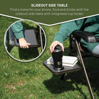 TIMBER RIDGE Aluminum Zero Gravity Chairs, Folding Recliner Chair Padded with Cup Holder and Headrest, Adjustable Lounge Reclining Chair for Outdoor Camping Lawn Patio Indoor, Supports 350lbs, Brown