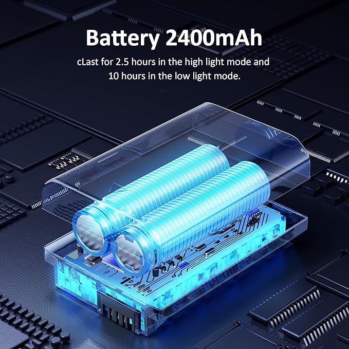 2PCS Tent Light Rechargeable 2400mAh LED Camping Light,IPX5 Waterproof for Camping,Outdoor,Power Outage