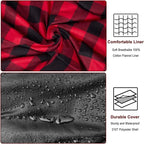 0 Degree Flannel Double Sleeping Bag for Adults, Couples or Family - Winter Queen Size Waterproof & Warm 2-Person Sleeping Bag for Cold Weather Camping, RV Travel