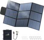 LVYUAN 400W Portable Solar Panel, 24V Foldable Pillow-Sized Solar Panel IP64 Waterproof, Upgraded 23% Efficiency for Solar Power Station Generator for Outdoor Camping Backpacking Hiking