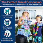 KeepGoing Travel First Aid Kit for Kids – 130 Pc. for Car, Home, Purse, Diaper Bag & Backpack with Latex-Free Bandages - Mini First Aid Kit Travel Size TSA-Approved