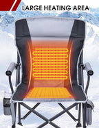 Heated Camping Chair - Fully Padded Heated Chairs Outdoor Sports, Battery NOT Included
