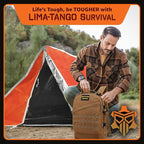 48 Hour Survival Kit - 228 Pieces Survival Gear and Supplies, 45L Go Bag Emergency Backpack, First Aid, Water Filter, Food, Tools, Tent, Camping Essentials, Emergency Preparedness - The Solo