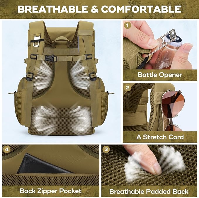 Maelstrom Backpack Cooler,Soft Lightweight Leakproof Cooler Backpack,Men Women 35/50 Can Insulated Cooler Bag,Keeps Hot/Cold for Up to 16 Hours,Perfect for Camping, Beach