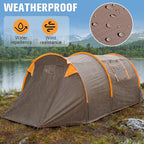 Generic Oxford 2-Person Backpacking Tent Windproof Lightweight Tent Rainproof Waterproof Tent for Camping Hiking Cycling
