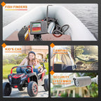 12V 10Ah Lithium LiFePO4 Battery|5000+ Deep Cycles LiFePO4 Battery|with 10A BMS | fit for Cyberpower UPS,Lighting,Power Wheels,Fishfinder and More