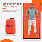 Sierra Madre Emergency Sleeping Bag – Ultralight, Waterproof Mylar Thermal Bivy Sack Tent for Hiking, Bug-Out Bags, Survival Kits