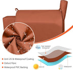 QuliMetal Pellet Grill Cover for Traeger Pro 34/780, Texas Elite 34, Eastwood 34 Series Pellet Grills, Z Grills 700/550/600, 600D Fade Resistant Full Length Grill Cover with Elastic Drawstrings, Brown