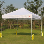 ABCCANOPY Canopy Weights Set of 4-120LBS Sand Bags for Pop up Tent, Weight Bags for Outdoor Gazebo, Trampoline, Pergola, Yellow (Without Sand)