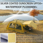 Naturehike Dune Hot Tent with Stove Jack, 117 sq ft 4 Seasons Camping Tent, 2-4 Person Waterproof Large Tent for Family, Car Camping, Picnic, Fishing, 6 Person