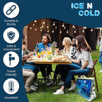 Insulated Picnic/Shopping Cooler Bags for Groceries, Camping, Hiking, Beach, Travel | Lightweight Soft Collapsible | Fast Same Day Shipping