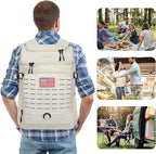 Cooler Backpack, 30 Can Backpack Cooler 4-Sided Cold Retention Technology, Lightweight & Hands-Free for Beach, Camping