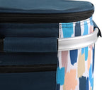 ALLCAMP Picnic Basket - Insulated Cooler, Thickening Foldable Picnic Basket with Removable Baskets & Sewn-in Frame, Basket for House Warming Gifts New Home(Graffiti Pattern)