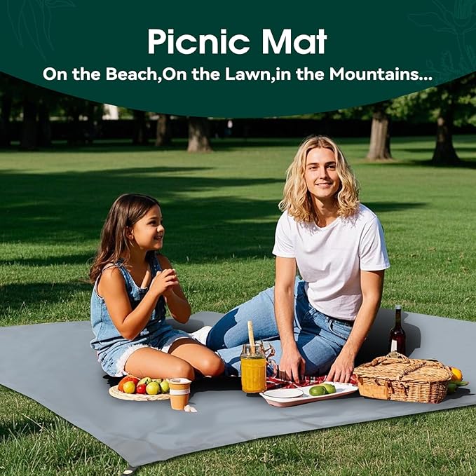 Tent Footprint - Waterproof Camping Tarp, 1-6 Person Tent Floor Saver, PU 3000mm Small Tarp for Hiking, Backpacking, Hammock, Beach, Picnic and Other Outdoor Activities