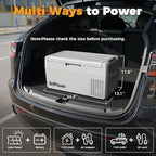 Setpower 12V Refrigerator 50 Hours Backup Cooling 21 Quart 12V Coolers for Vehicles Portable Freezer for Travel Car Fridge Electric Cooler for Car Camping Truck Van RV SUV Road Trip (RF20,Grey)