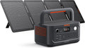 Jackery Explorer 500 v2 Solar Generator and 100W Solar Panel, 512Wh LiFePO4 Battery, 500W AC/1000W Peak, Solar Generator for Camping, Outdoors, and Power Outages
