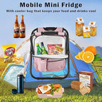 Kikerike Backpack Stool Cooler Chair Heavy Duty 300 LBS Max Load Portable Lightweight Stool Backpack Folding Fishing Cooler Seat for Camping Hunting Fishing