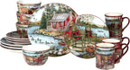 Certified International Lake Retreat 16 pc Dinnerware Set, Service for 4