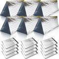 Woanger 4/10/20 Pcs Emergency Tent for Homeless Survival Tents Bulk 2 Person Tube Camping Tents 8 ft x 3 ft Shelter Survival Tent Portable Shelter for Hiking Backpacking Camping Outdoor