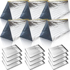 Woanger 4/10/20 Pcs Emergency Tent for Homeless Survival Tents Bulk 2 Person Tube Camping Tents 8 ft x 3 ft Shelter Survival Tent Portable Shelter for Hiking Backpacking Camping Outdoor