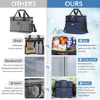 Lifewit Cooler Bag 30/50/60 Cans Collapsible and Insulated Large Lunch Bag Leakproof Soft Cooler Portable Tote for Camping/BBQ/Family Outdoor Activities