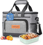 Insulated Cooler Bag for Men Women, 15L Soft Cooler Bag with Adjustable Shoulder Strap, Leakproof for Work, Camping, Travel, Picnic