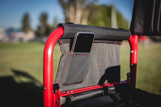 Picnic TIME NFL Unisex-Adult NFL Fusion Camping Chair with Side Table and Soft Cooler, Beach Chair for Adults, Lawn Chair