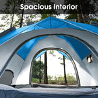 MOON LENCE Pop Up Tent 3-4 Person, 60s Instant Setup Camping Tent with 2 Doors, Water-Resistant & Windproof Dome Tent for Car Camping, Backyard, Traveling