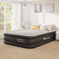 YITAHOME Full Air Mattress with Built-in Pump, 18-Inch Foldable Inflatable Bed with Carry Bag and Repair Patch, Deluxe Raised Air Mattress for Home, Travel, and Camping, Black