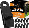 Xpose Safety 10 Pack Heavy Duty Reusable Tarp Clips - Use with Canopy Tent, Awning, Camping, Boat Cover, Car Cover, Swimming Pool or Sun Shade - by Xpose Safety