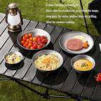 Titanium Sauce Dish - 118mm(4.6") Camping Condiment Bowl, 25g Ultralight Backpacking Tableware, Durable Small Plate for Dipping Sauces RT024T